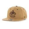 '47 BRAND Vancouver Canucks 47 Brand NHL Toffee Captain Hat Tan 2 '47 BRAND Vancouver Canucks 47 Brand NHL Toffee Captain Hat Tan -Bauer Official Store 47 brand hats vancouver canucks 47 brand nhl toffee captain hat tan tan osfm 30365432152130