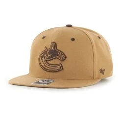 '47 BRAND Vancouver Canucks 47 Brand NHL Toffee Captain Hat Tan