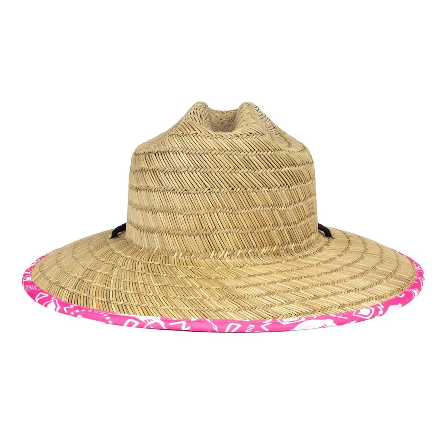 Pink Whitney Straw Lifeguard Hat 4 Pink Whitney Straw Lifeguard Hat - Image 2