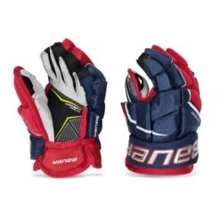 Bauer Supreme 3S Pro Junior Hockey Gloves -Bauer Official Store bauer gloves bauer supreme 3s pro junior hockey gloves navy red white 10 28743839219778