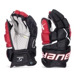 Bauer Supreme Mach Intermediate Hockey Gloves -Bauer Official Store bauer gloves bauer supreme mach intermediate hockey gloves black red 12 30597296980034