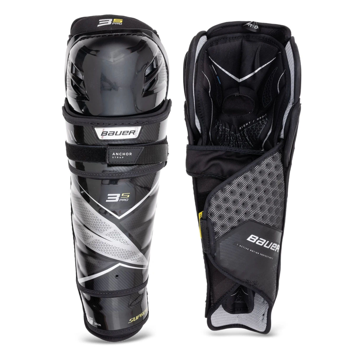 Bauer Supreme 3S Pro Senior Hockey Shin Guards 3 Bauer Supreme 3S Pro Senior Hockey Shin Guards