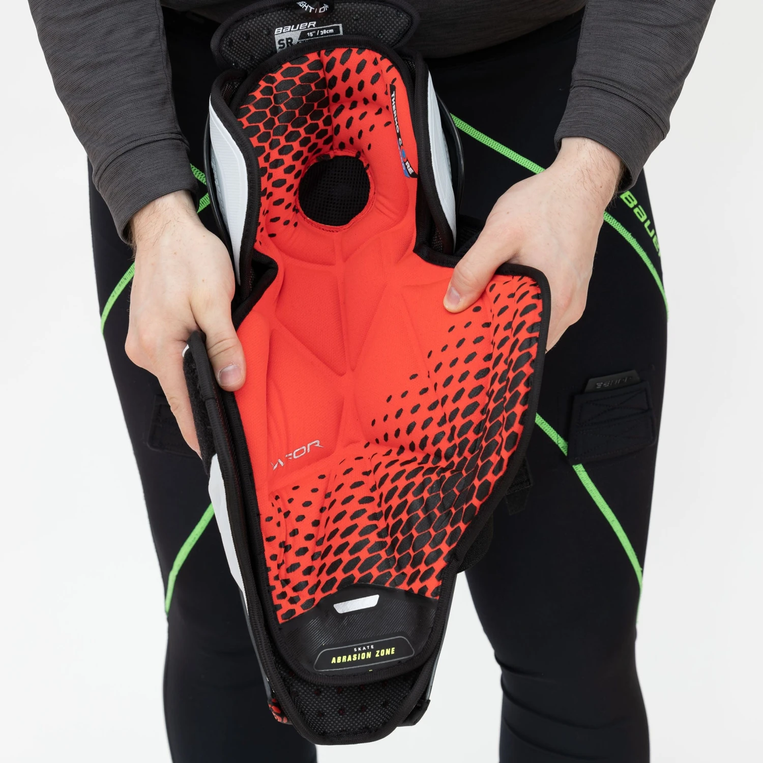 Bauer Vapor Hyperlite Intermediate Hockey Shin Guards 16 Bauer Vapor Hyperlite Intermediate Hockey Shin Guards - Image 14