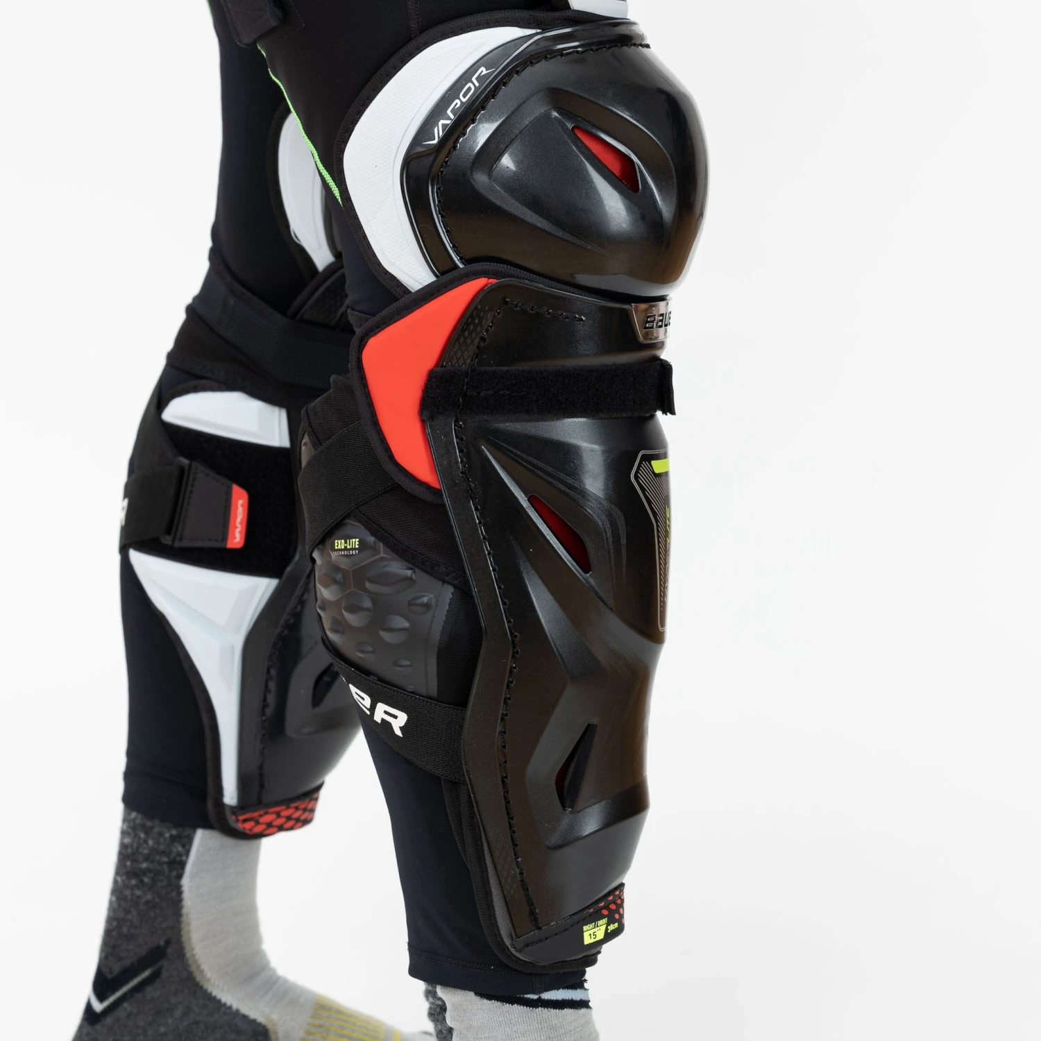 Bauer Vapor Hyperlite Intermediate Hockey Shin Guards 6 Bauer Vapor Hyperlite Intermediate Hockey Shin Guards - Image 4