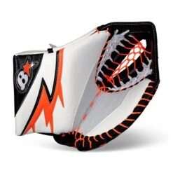 Brian's G-NETik V Senior Goalie Catcher - Slash Graphic -Bauer Official Store brian s catchers brian s g netik v senior goalie catcher slash graphic black orange regular 30642579013698