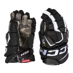 CCM Tacks AS-V Pro Junior Hockey Gloves 37 CCM Tacks AS-V Pro Junior Hockey Gloves -Bauer Official Store ccm gloves ccm tacks as v pro junior hockey gloves black white 11 29355719426114