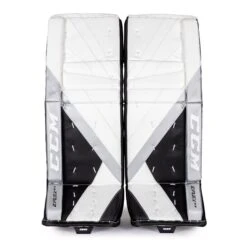 CCM Extreme Flex E5.9 Intermediate Goalie Leg Pads - Source Exclusive 36 CCM Extreme Flex E5.9 Intermediate Goalie Leg Pads - Source Exclusive -Bauer Official Store ccm leg pads ccm extreme flex e5 9 intermediate goalie leg pads source exclusive white white black silver 30 1 28744300068930