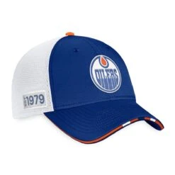 Edmonton Oilers Fanatics Authentic Pro Draft Structured Trucker Hat -Bauer Official Store fanatics hats edmonton oilers fanatics authentic pro draft structured trucker hat osfa 29395761266754