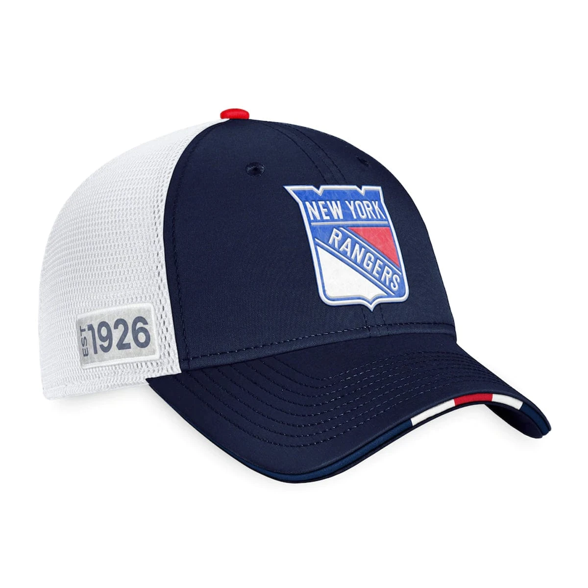 New York Rangers Fanatics Authentic Pro Draft Structured Trucker Hat 5 New York Rangers Fanatics Authentic Pro Draft Structured Trucker Hat - Image 3