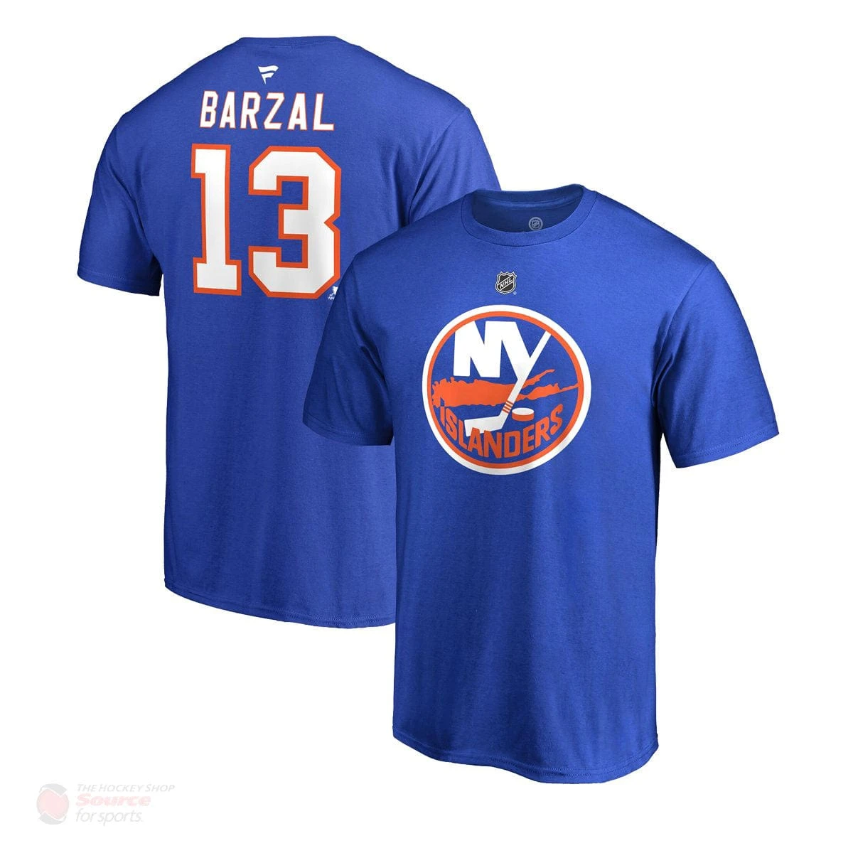 New York Islanders Fanatics Authentic Name & Number Mens Shirt - Matt Barzal 3 New York Islanders Fanatics Authentic Name & Number Mens Shirt - Matt Barzal