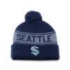 Seattle Kraken Fanatics NHL Iconic Cuffed Pom Toque -Bauer Official Store fanatics toques seattle kraken fanatics nhl iconic cuffed pom toque navy osfa 30633619587138