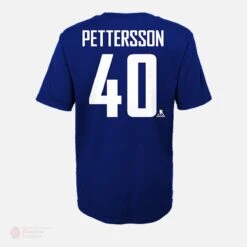 Vancouver Canucks Outer Stuff Name & Number Youth Shirt - Elias Pettersson -Bauer Official Store outer stuff shirts vancouver canucks outer stuff name number youth shirt elias pettersson 30362225410114