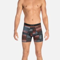 Saxx Kinetic HD Boxers - Black Sonic Stripe 7 Saxx Kinetic HD Boxers - Black Sonic Stripe -Bauer Official Store saxx underwear saxx kinetic hd boxers black sonic stripe 14123827593282