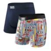Saxx Ultra Boxers - Back Yard BBQ / Navy (2 Pack) 1 Saxx Ultra Boxers - Back Yard BBQ / Navy (2 Pack) -Bauer Official Store saxx underwear saxx ultra boxers back yard bbq navy 2 pack grey navy l 29811239157826