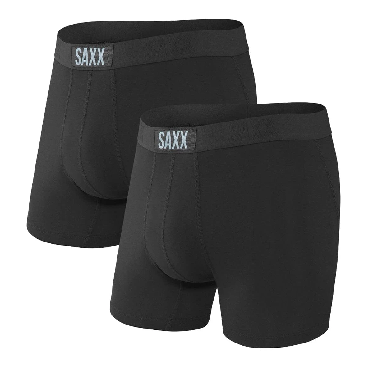 Saxx Vibe Boxers - Black / Black (2 Pack) 3 Saxx Vibe Boxers - Black / Black (2 Pack)