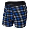 Saxx Vibe Boxers - Blue Flannel Check -Bauer Official Store saxx underwear saxx vibe boxers blue flannel check black blue s 29811069976642