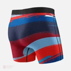 Saxx Vibe Boxers - Blue Paint Can Stripe -Bauer Official Store saxx underwear saxx vibe boxers blue paint can stripe 15139950264386