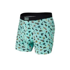 Saxx Vibe Boxers - Mint Remote Island