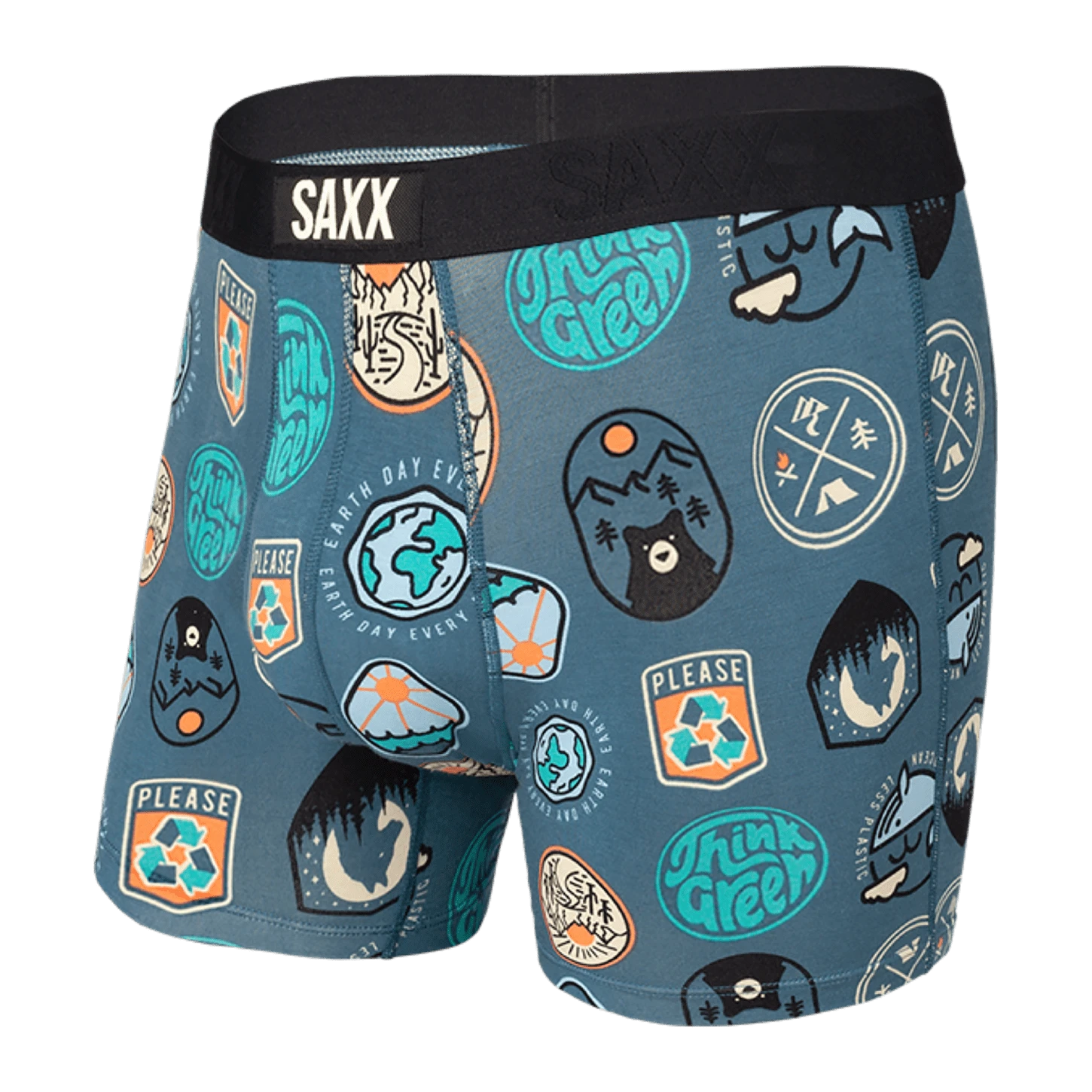 Saxx Vibe Boxers - Navy Everyday Is Earthday 3 Saxx Vibe Boxers - Navy Everyday Is Earthday