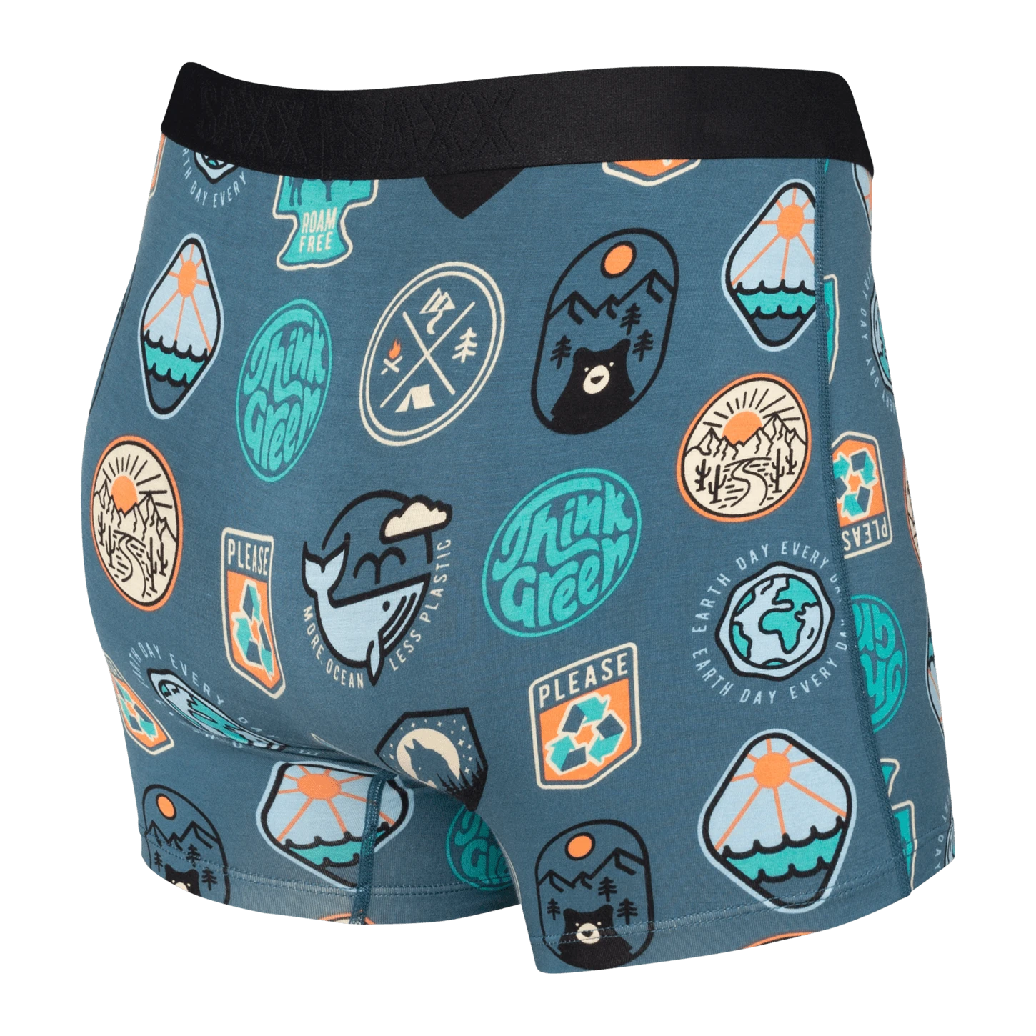 Saxx Vibe Boxers - Navy Everyday Is Earthday 4 Saxx Vibe Boxers - Navy Everyday Is Earthday - Image 2
