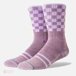 Stance Foundation Check Me Out Socks -Bauer Official Store stance socks stance foundation check me out socks purple checker l 4733973921858