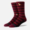 Stance Life 2020 Socks -Bauer Official Store stance socks stance life 2020 socks black red m 13980673441858